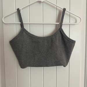 Gray tank top/crop top, Size Medium from SHEIN.